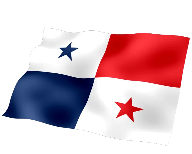 Bandera de Panamá ondeando